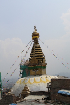 The stupa at Swayambunath